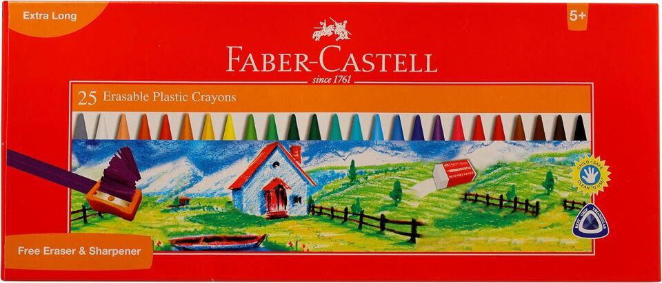 Faber Castell Silinebilir Mum Boya 25 Renk