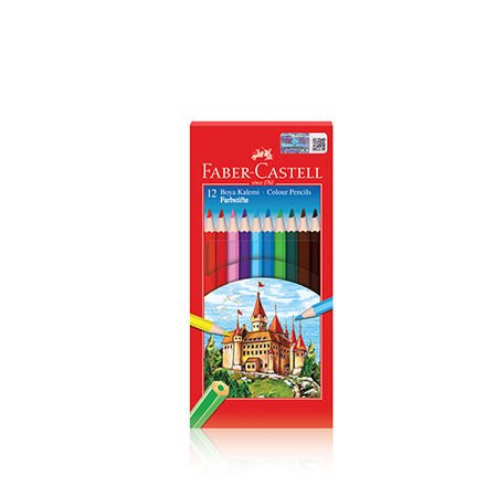 Faber Castell 12 Renk Boya Kalemi Tam Boy