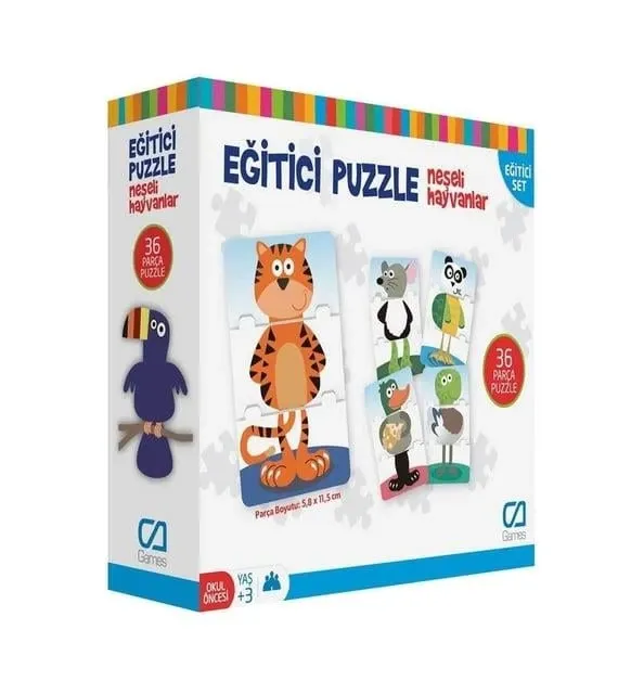 Ca Games Neşeli Hayvanlar Eğitici Puzzle