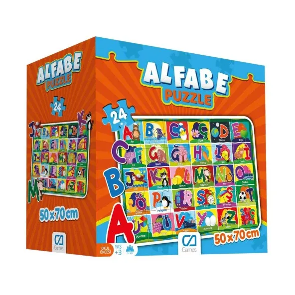 Ca Games Alfabe Eğitici Puzzle 24  Parça