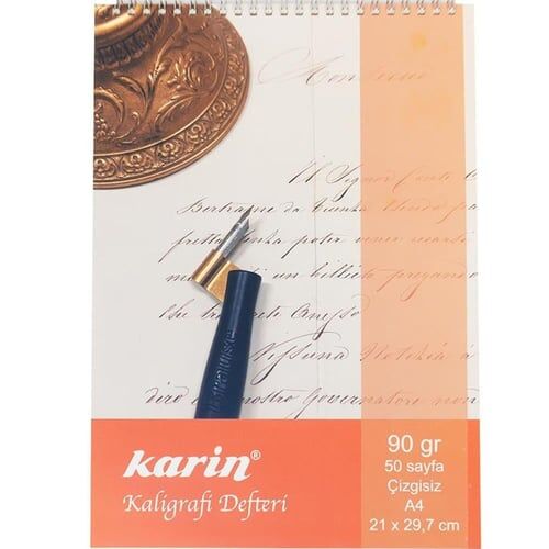 Karin Kaligrafi Defteri Çizgisiz A4 50 yp.