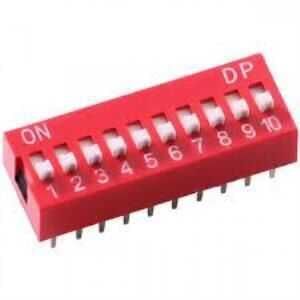 Dip Switch 10 Pin