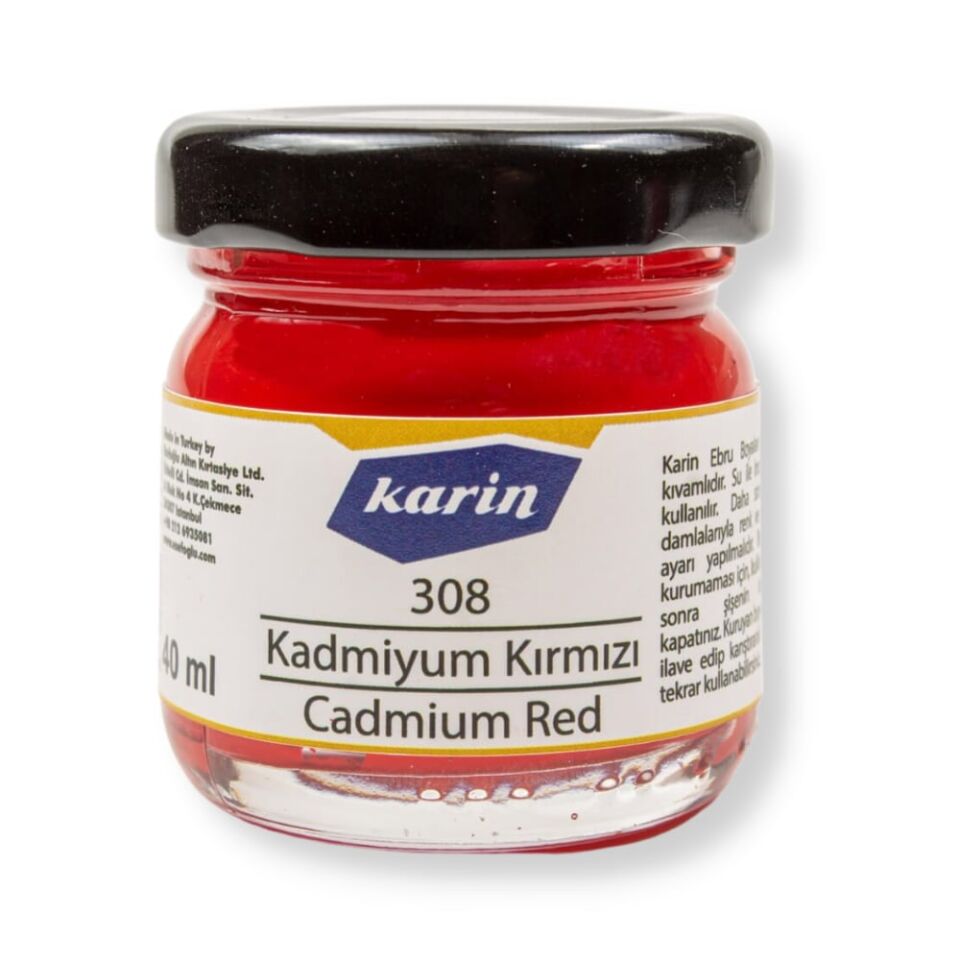 Karin Ebru Boyası 308 Cadmium Kırmızı 40 ml