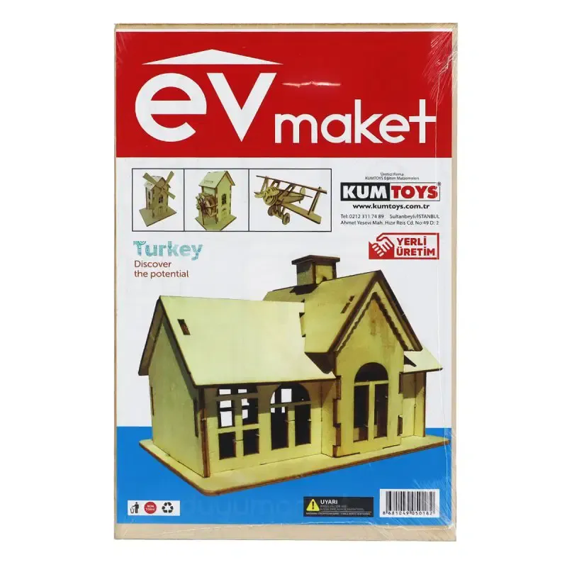 Kumtoys Ahşap Maket Ev