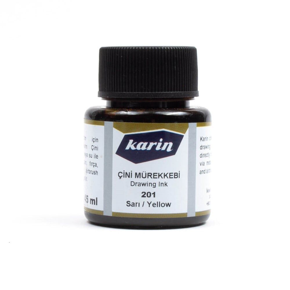 Karin Çini Mürekkebi Sarı 45 ml