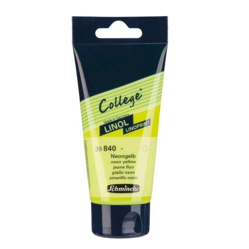 Schmincke College Linol Paint 75 ml 840 Neon Yellow