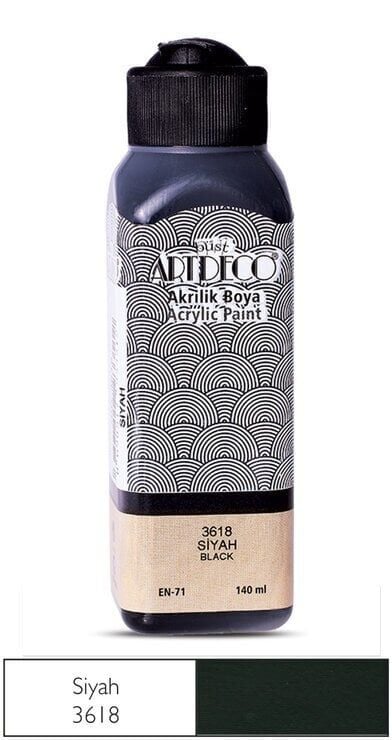 Artdeco Akrilik Boya 140 Ml Siyah 3618