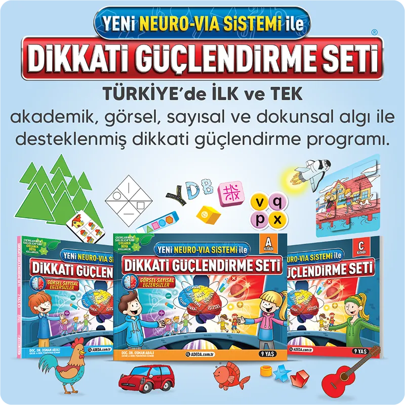 Dikkati Güçlendirme Seti 9 Yaş