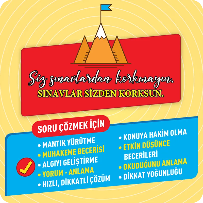 Dikkati Güçlendirme Seti 8. Sınıf 14 Yaş