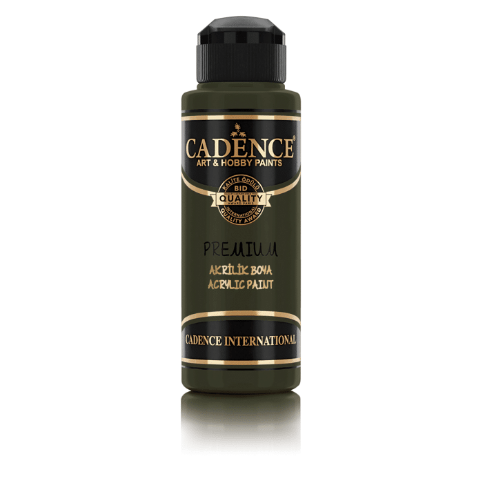 Cadence Premium Akrilik Boya 120 Ml 8012 Haki Yeşili