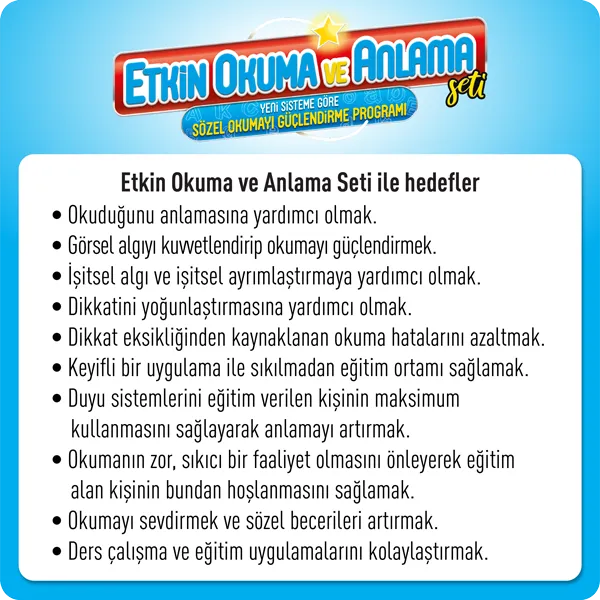 Etkin Okuma ve Anlama Seti 2. Kademe