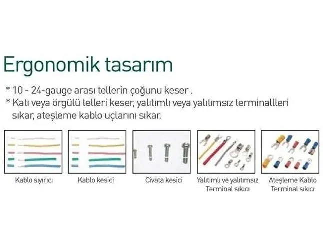 Proskit CP-412G Kablo Soyucu/Sıkma Pensesi