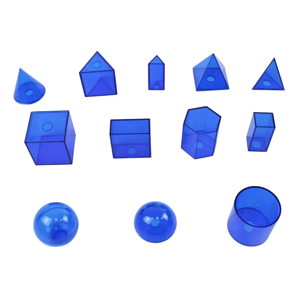 Geometrik Şekiller Takımı 12 Prç (5 Cm Büyüklük)