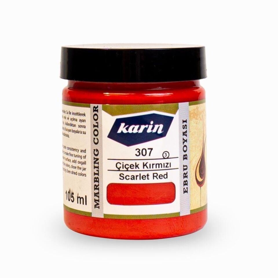 Karin Ebru Boyası 307 Çiçek Kırmızı 105 ml